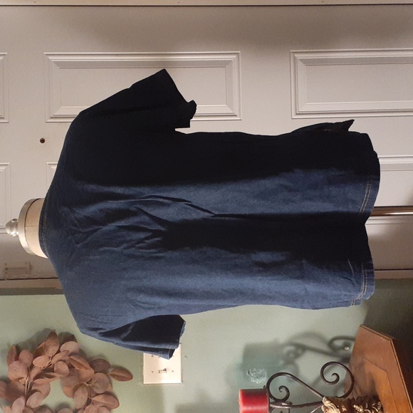 La Fete women's denim short sleeve top - Picture 3 of 7